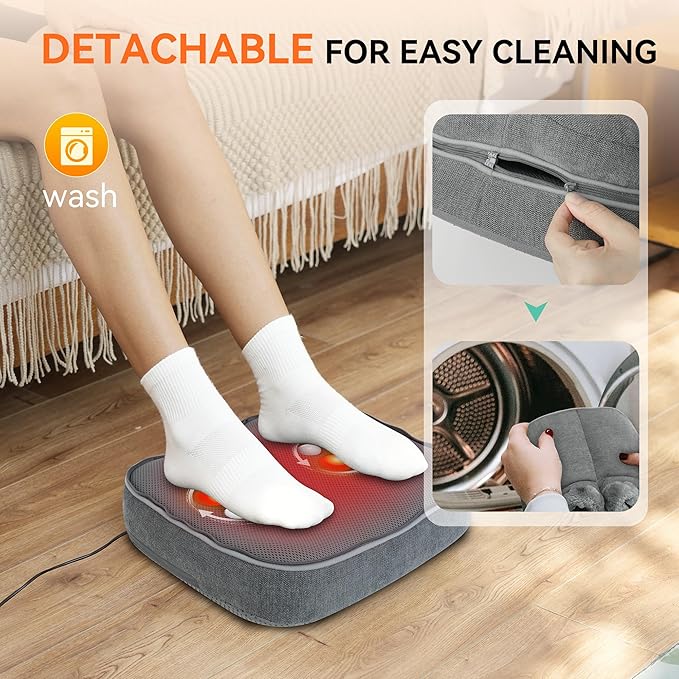 Snailax Shiatsu Foot Massager with Heat Heating Pad for Back Pain Relief