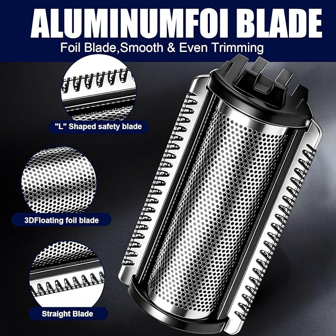 Heads Shavers compatible with MANSCAPED The Lawn Mower 5.0 Ultra SkinSafe Replacement Foil Blade2count