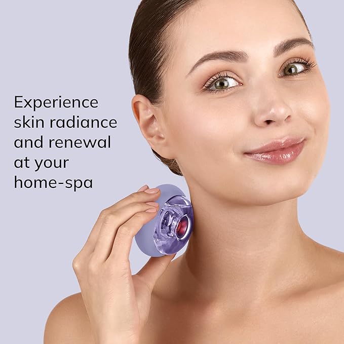 GESKE SmartAppGuided™ Sonic Cool &amp Warm Face &amp Body Massager | 9 in 1 | Electric Massager | Face &amp Body | Battery-Free Cooling &amp Warming | Firms Relaxes &amp De-Puffs Skin | with Sma