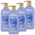 Caress Creamy Coconut Moisturizing Body Wash with Pump Serum-Infused Formula with Peptides &amp Collagen Fruity Tropical Long Lasting Fragrance Dermatologist Tested 20 fl oz (4 Pack)