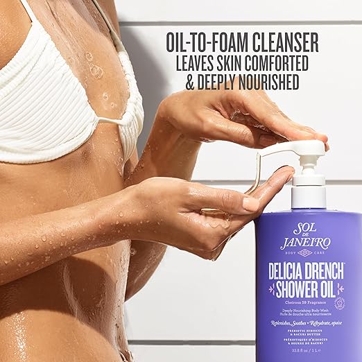 Sol de Janeiro Delicia Drench Shower Oil | Deeply Nourishing Body Wash