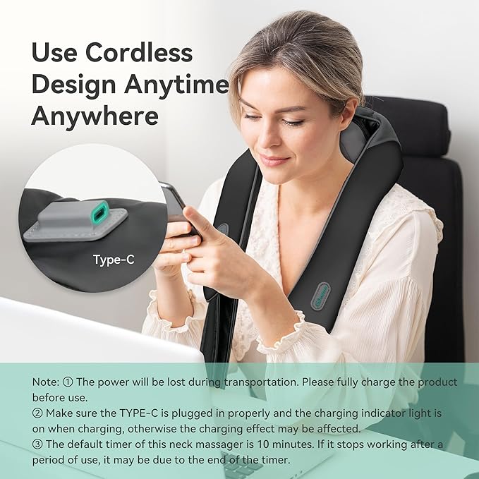 Snailax Neck Massager and Back Massager Bundle