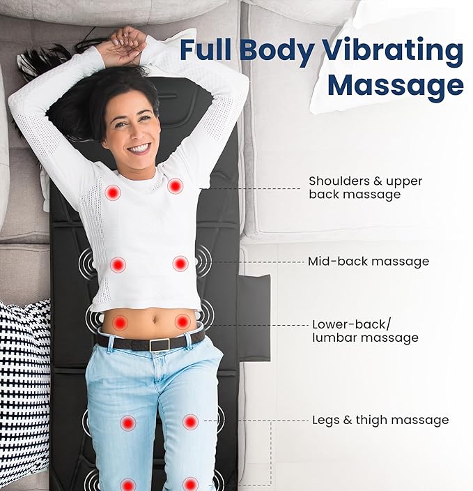 COMFIER Shiatsu Neck and Shoulder Massager &amp Full Body Massage Mat Back Massage Pad