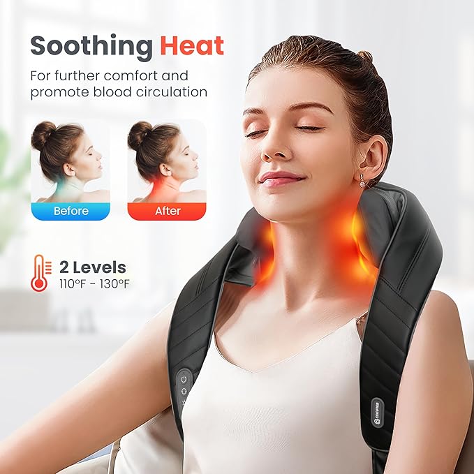 COMFIER Cordless Neck Massager &amp Back Massager