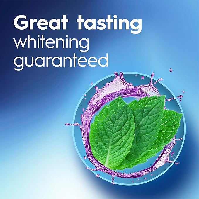Crest 3D White Brilliance Whitening Mouthwash Alcohol Free Clean Mint 1L (33.7 fl oz) Pack of 6