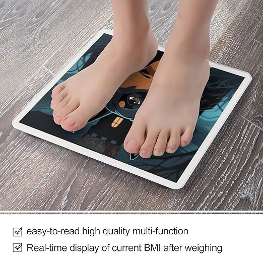 Doberman Pinscher Weight Scale Cute Bathroom Scale for Body Highly Accurate Digital Weighing Machine for People Compact LCD Display Scales with Sturdy Toughened Glass Scales