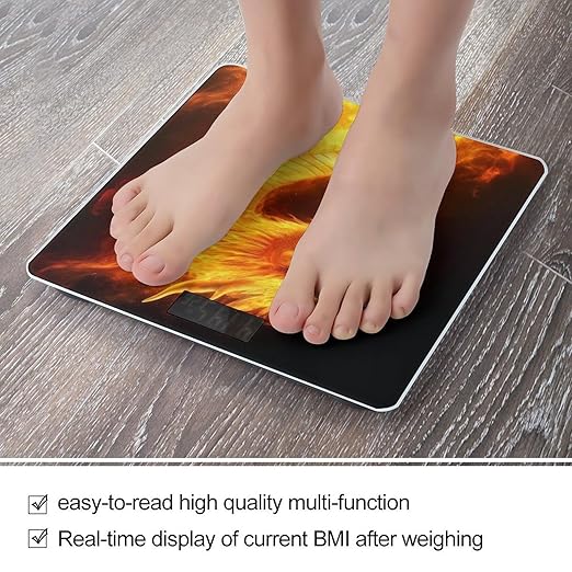Energy Saving Scale Bathroom Weighing Scale Smart Scale for Body Weight Digital Cool Fire Dragon