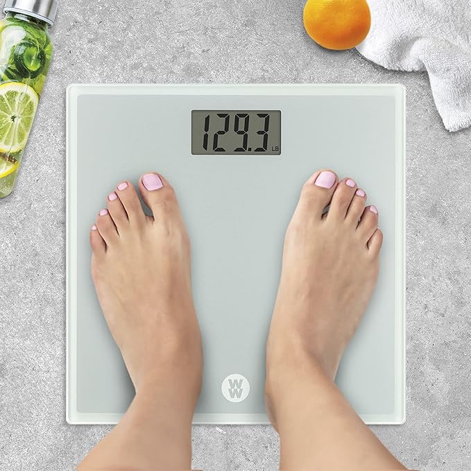 Weight Watchers Scales by Conair Scale for Body Weight Digital Bathroom Scale in Glass