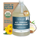 SoCal Suds &amp Company 128oz Certified Organic Foaming Hand &amp Body Wash - Gentle Natural BodyBaby &amp Face Wash for Sensitive Skin Moisturizing All-Purpose Foaming Soap &amp More - Fragranc