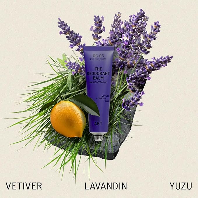 AKT Deodorant Balm 1.7 Fl Oz Natural Deodorant for Men and Women Award-Winning Multi-use Cream Deo Without Aluminum Sc.03 The Onsen Plastic Free All Genders