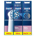Oral-B Pro Sensitive Clean Electric Toothbrush Head X-Shaped &amp Extra Soft Bristles for Gentle Brushing &amp Plaque Removal Pack of 6 Toothbrush Heads White