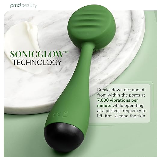 PMD Clean - Smart Facial Cleansing Device with Silicone Brush &amp Anti-Aging Massager