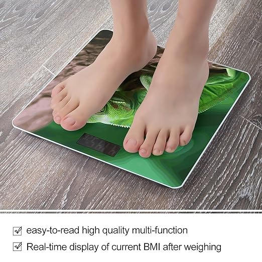Green Lizard Smart Scale for Body Weight Accurate Bathroom Scale with LED Display Digital Weight Scales Weighing Machine High Precision Scales for Bath Home