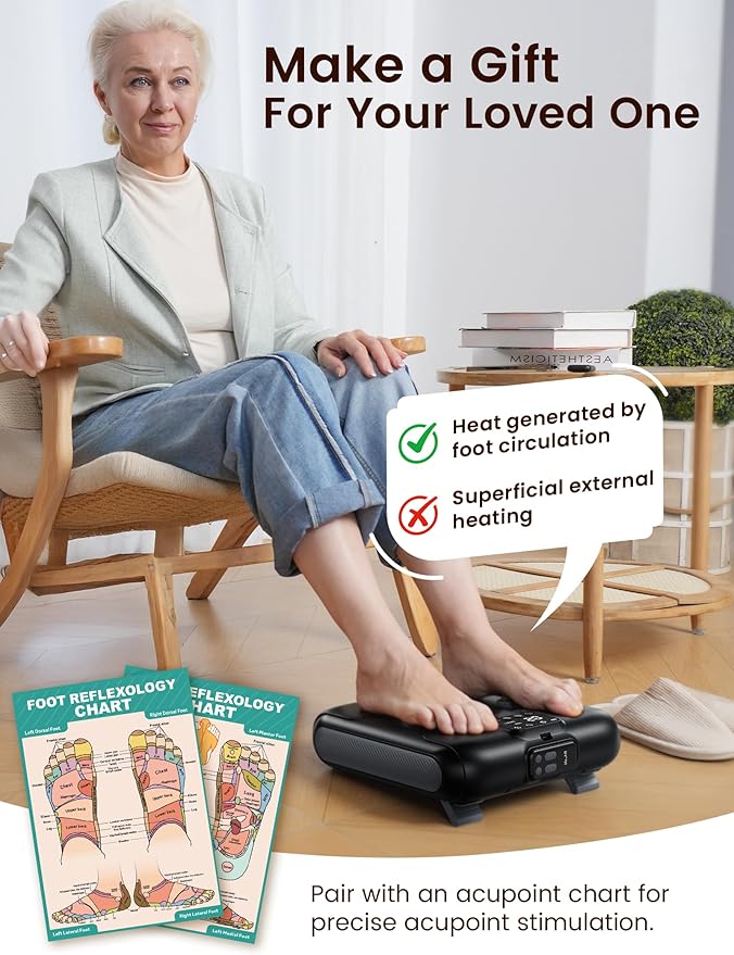 lifechill Cordless Electric Foot Massager with Remote Control [2026 Upgraded] Up and Down +Percussion Foot Massager for Neuropathy FSA EligiblePlantar Fasciitis MassagerHsa Approved