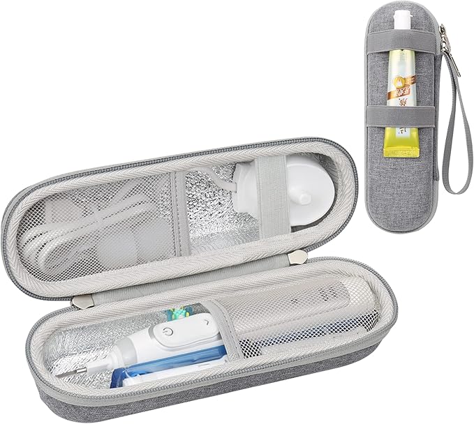 Khanka Hard Case Replacement for Electric Toothbrush + Andis 17150/17200 Profoil Lithium Shaver Case Only