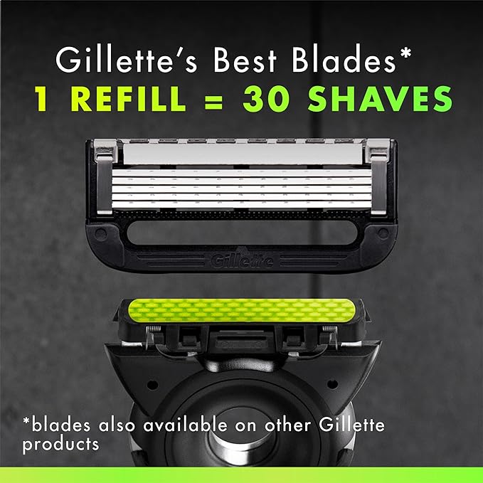 GilletteLabs Razor Blade Refills Ultimate Precision Trimmer 5 Bladed Refills Compatible with Exfoliating Bar and Heated Razors 9 Count
