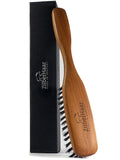 ZilberHaar Long Hair Brush - Soft Boar Bristles - Exfoliating and Conditioning for Men's Beards &amp Skin - Compatible with Beard Balms and Oils