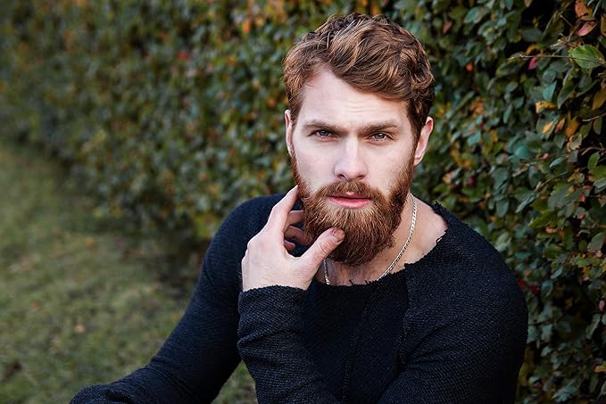 Made in USA Beard Balm for Men-Sandalwood &amp Patchouli Scent-Mustache Wax Conditioner and Moisturizer-Rich Nutrients Beeswax Jojoba Coconut Oil &amp Pinon Pine Resin-Beard Wax for Men for Groomi