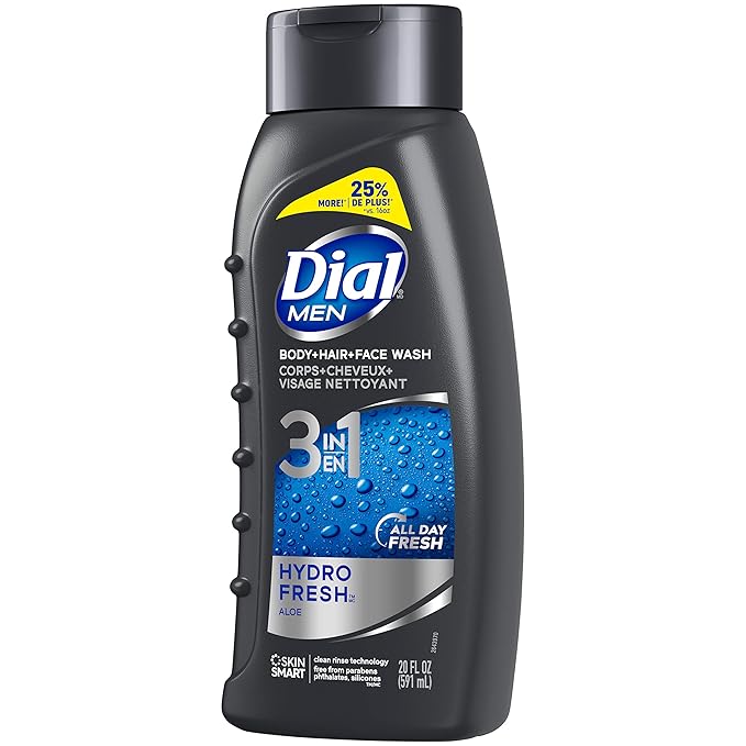 Dial Men Hair + Body Wash Hydro Fresh 20 fl oz (Pack of 4)