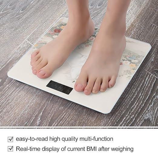 Elegant Horse Weight Scale Large Digital Bathroom Scales with Bright LED Display Non Slip Digital Scale and Step On Fashion Weighing Machine for Body