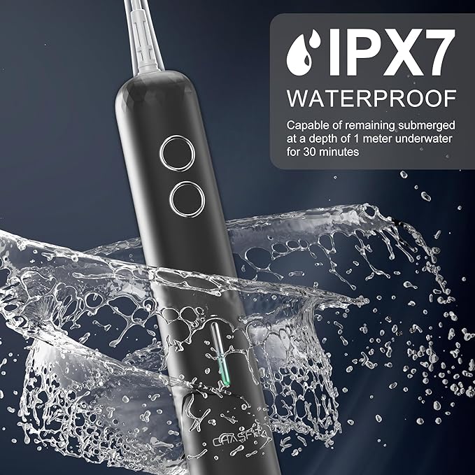Electric Toothbrush for AdultsWave Oscillation &amp Vibration Sonic Tooth BrushBASS-Brushing Technique Travel Rechargeable Toothbrushes with 4 Soft Bristle Replace HeadsGifts for Men Women