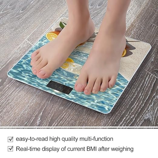 Light and Shadow Weight Scale Highly Accurate Digital Weighing Scale with Large LCD Display Smart Bathroom Scales for Home Bedrooms and Gift Giving