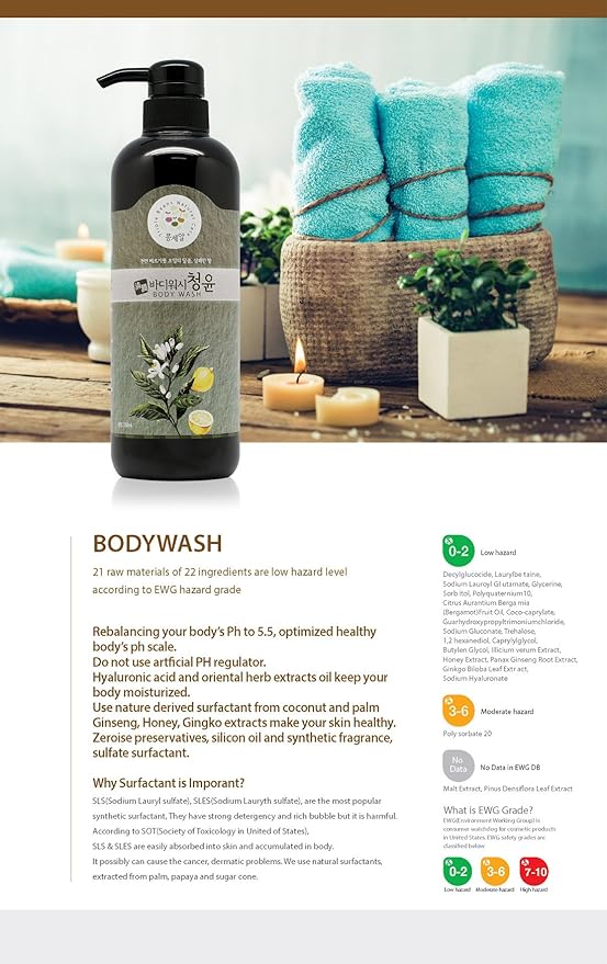 G1 Trust Rebalance Body Wash Oriental medicinal Various Natural Children Surfactant