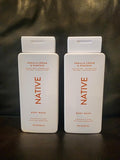 Native Limited Edition Vanilla Cream &amp Pumpkin Body Wash 18 oz - 2 PACK