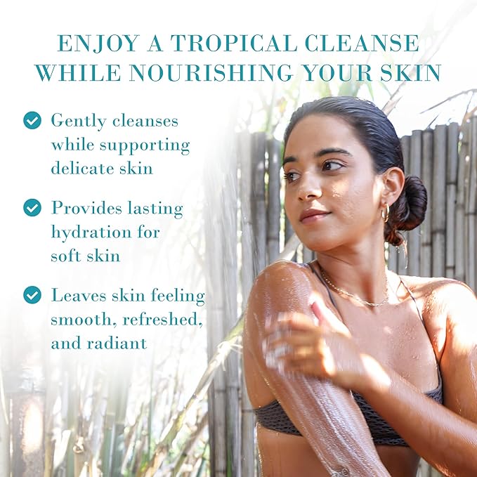 Original Sprout Island Bliss Moisturizing Body Wash for All Skin Types Including Sensitive &amp Dry Skin Hydrating Body Wash with Calendula &amp Rosemary Extracts Sulfate Free Coco Mango Scent 8