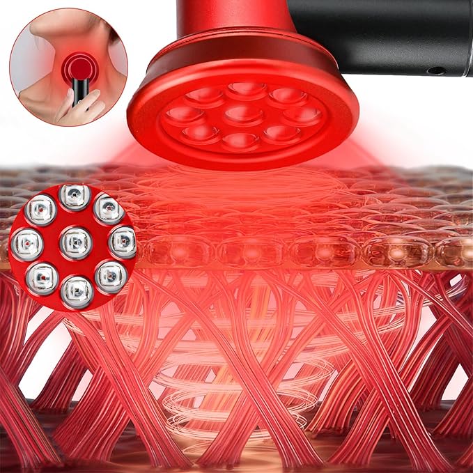 Red Light Therapy Portable Handheld LED Light Therapy Device 3 Modes 630/660/850 nm Wavelengths for Deep Relief of Muscle and Joint Pain in The Body Facial Skin Care (Medium)