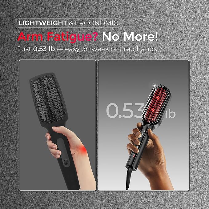 TYMO Ionic Plus Hair Straightener Brush + TYMO Ionic Compact Straightening Brush