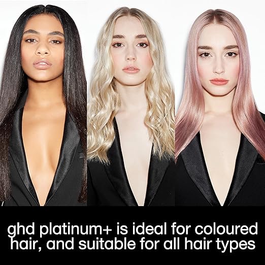 ghd Platinum+ Styler ― 1 Flat Iron Hair Straightener Professional Ceramic Hair Styling Tool for Stronger Hair More Shine &amp More Color Protection