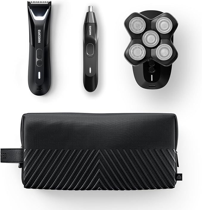 MANSCAPED® The Dome Shaver™ PRO The Lawn Mower® 5.0 Ultra Weed Whacker® 2.0 The Shed 2.0 - SkinSafe® Head Groin Ears Nose Body &amp Balls Trimmers &amp Shavers for Men USB-C Rechargeable
