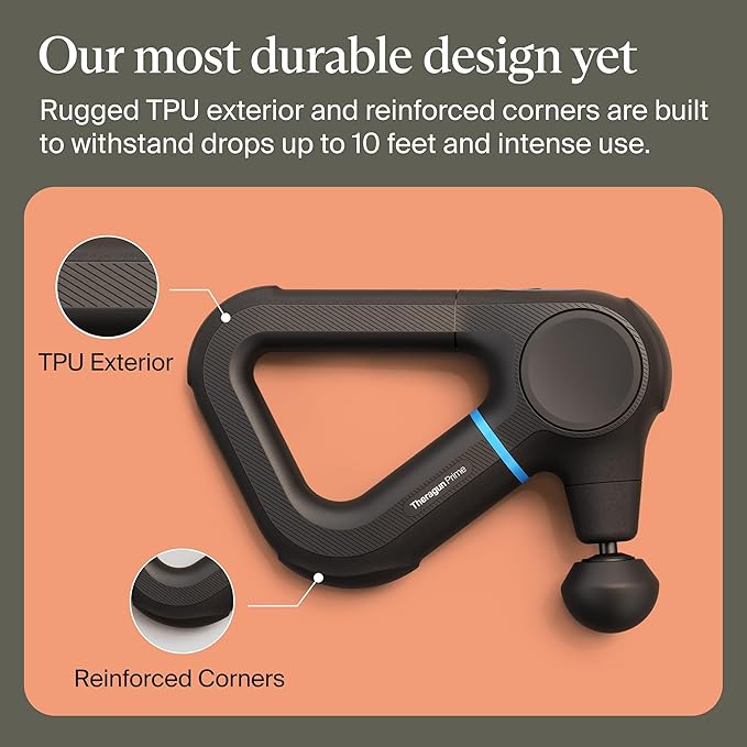 TheraGun Prime (6th Generation) Massage Gun by Therabody – Deep Tissue Powerful Massage in a Rugged Durable Design for Reliable Recovery &amp Pain Relief