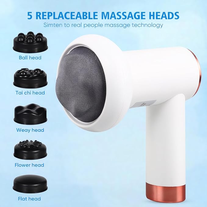 Powerful Deep Tissue Massager: 5-in-1 Wireless Body Sculpting Machine Fat Remover for Abdomen Waist Arms HIPS and Legs