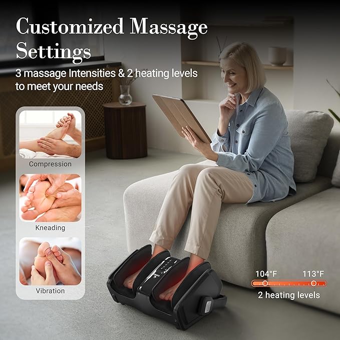 Large Heating Pad for Back Foot Massager with Heat