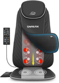Snailax Gifts for Mom Dad Shiatsu Back Massager with Heat &amp Vibration 3D Kneading Massage Chair Pad for Pain Relief Deep Tissue Chair Massager for Office Home Chair Use