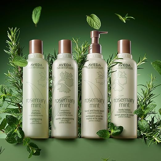 Aveda Rosemary Mint Hand &amp Body Wash | Liquid Hand Soap and Body Wash | with Invigorating Aroma of Certified Organic Peppermint &amp Rosemary