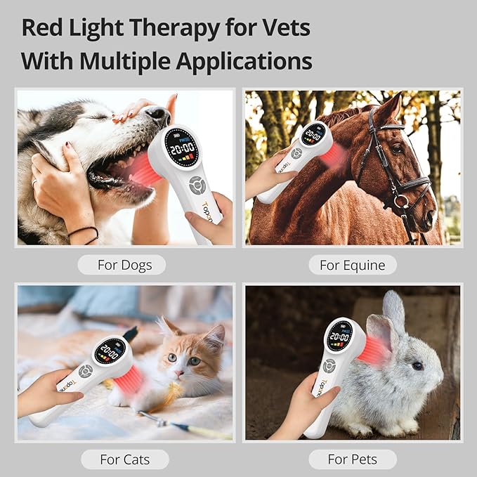 Red Light Therapy Device 4x980nm+4x810nm+16x660nm Near Infrared Light Therapy for Humans Body Pet Dogs Horses Light Therapy Machine for Body Joint Back Knee Muscle Relax Pain Relief