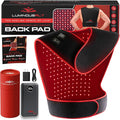 LuminousRLT Red Light Back Pad – Flexible LED Light Device with Red &amp Near-Infrared LEDs (660nm &amp 850nm) 204 LEDs Auto Shut-Off Adjustable Fit