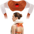 Breo N6 Mini Shiatsu Neck and Shoulder Massager with Heat – Deep Tissue Kneading Massage Pillow with Plum Blossom Rollers Red Light Therapy Quiet Motor Cordless Gift for Back Pain Relief