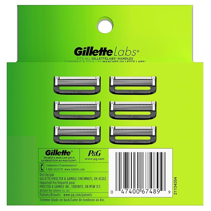 GilletteLabs Razor Blade Refills 6 count