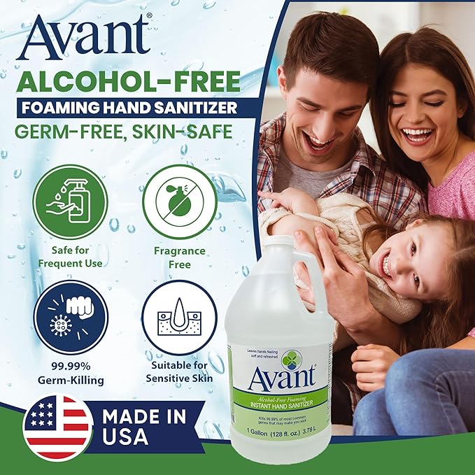 Avant® Alcohol-Free Foaming Hand Sanitizer 1 Gallon refill