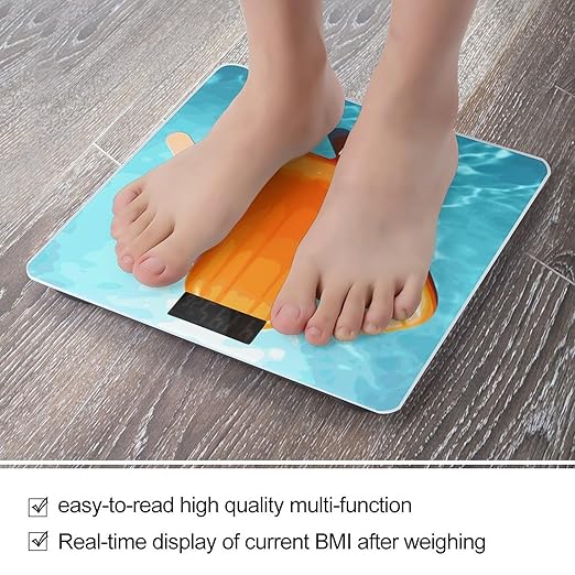 Ice Popsicles Weight Scale Digital Electronic Scales Bathroom Scale Larg LCD Backlight Display High Precision MeasurementsTempered Glass
