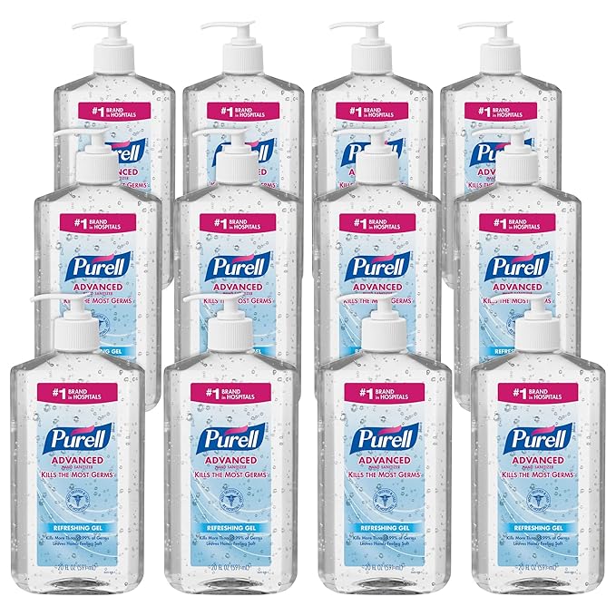 Purell Instant Hand Sanitizer 20 Oz. Pump Bottles Pack of 12