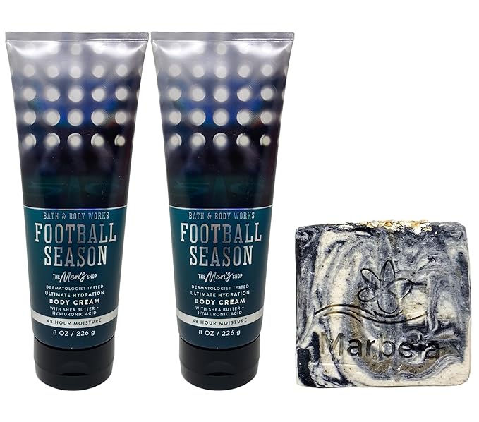 Bath &amp Body Works Football Season 2 Ultimate Hydration Body Cream with a Charcoal Scrub Soap