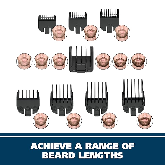 Wahl Groomsman Rechargeable Beard Trimmer kit for MustachesNose Hairand Light Detailing and Grooming with Bonus Wet/Dry Battery Nose Trimmer – Model 5622v(Pack of 10)