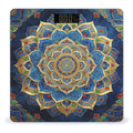 Mandala Smart Scale for Body Weight Digital Bathroom Scale Toughened Glass Weight Scale with Large LCD Backlight Display High Precision Scales Weighing Machine