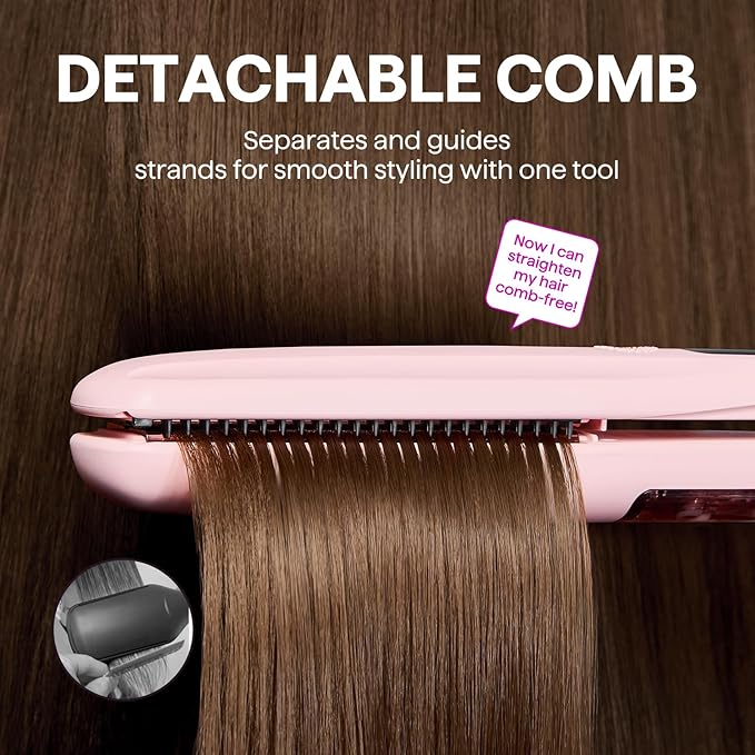 Wavytalk Micro Wave 3/8” Curling Wand and Steam Sesh Hair Straightener