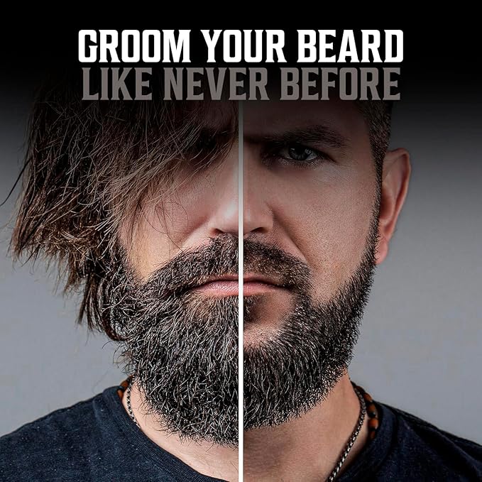 Viking Revolution - Ultimate Beard Kit - Beard Grooming Kit with Beard Brush Beard Comb Beard Balm Beard Oil Beard &amp Moustache Scissors - Gifts for Men